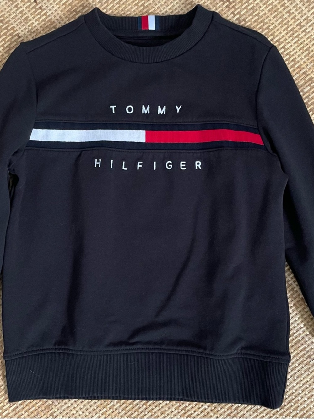 Tommy Hilfiger Boys Crewneck Sweatshirt Black - Size 5 (110)
